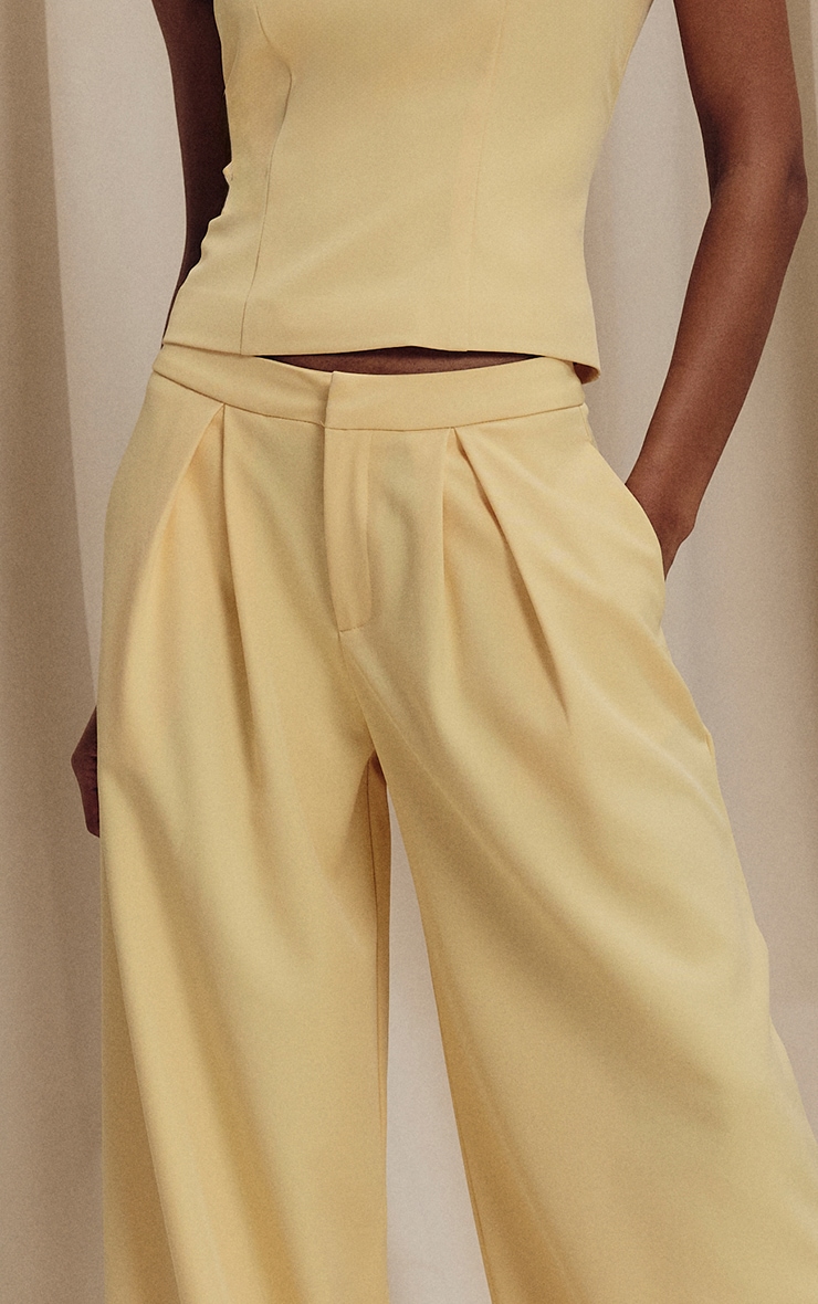 Lemon Woven Tailored Wide Leg Pants image 4