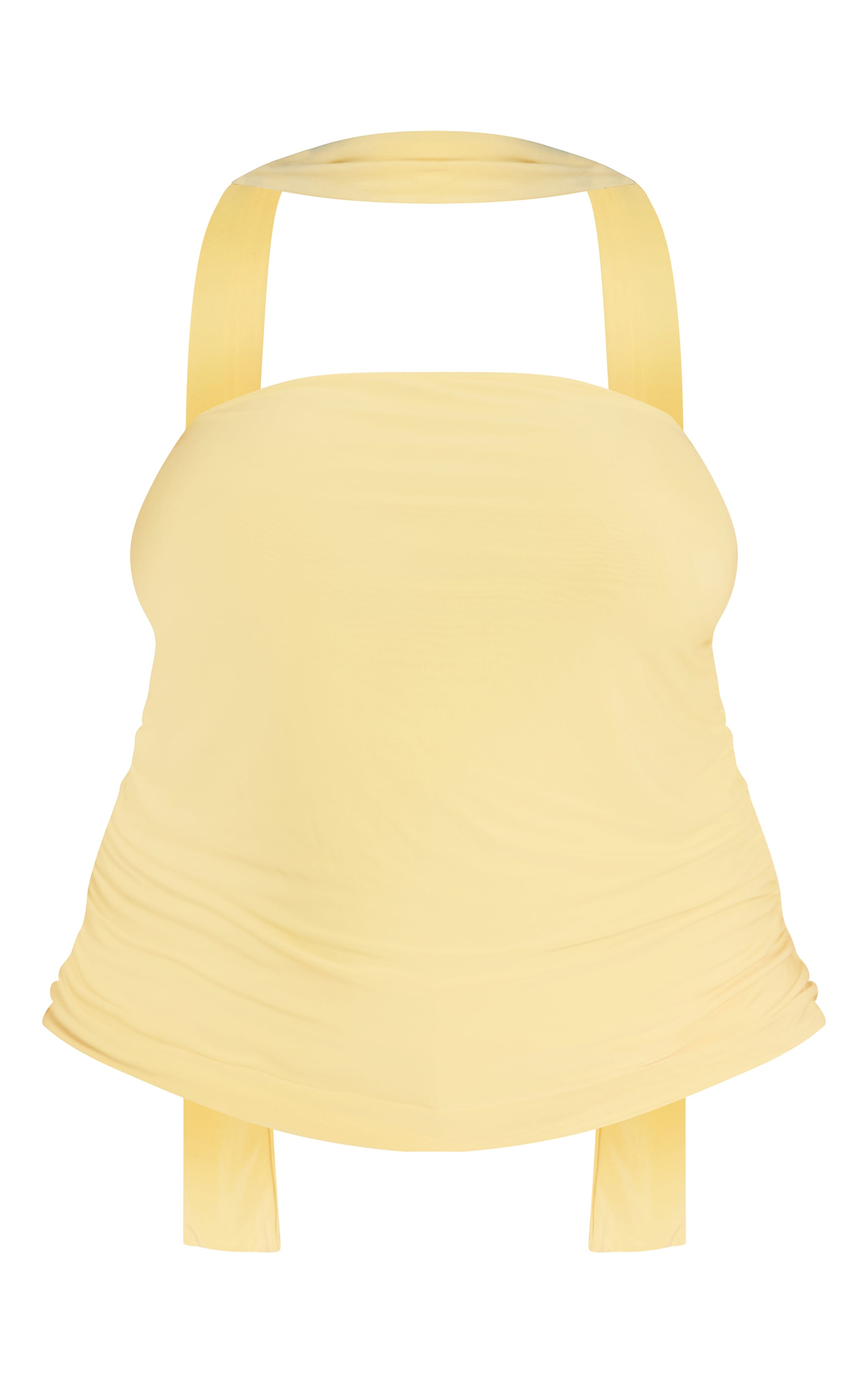 Plus Lemon Scarf Neck Bandeau Double Layer Jersey Top image 5