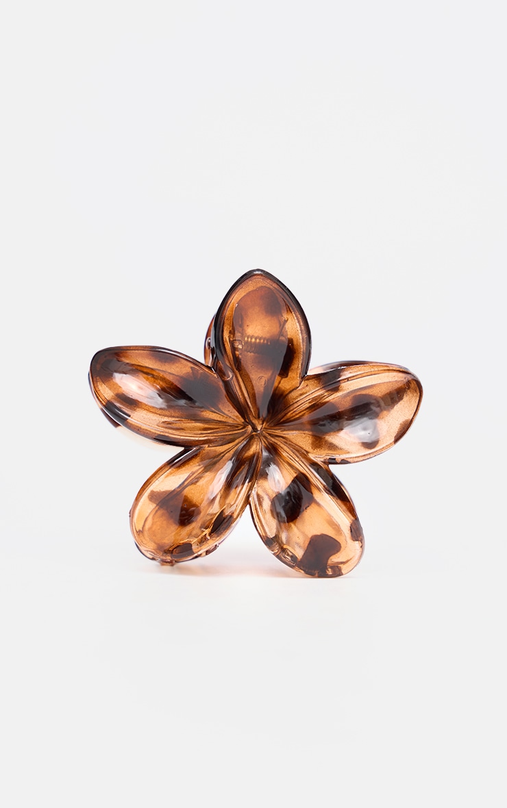 Tortoiseshell Flower Hair Claw image 2