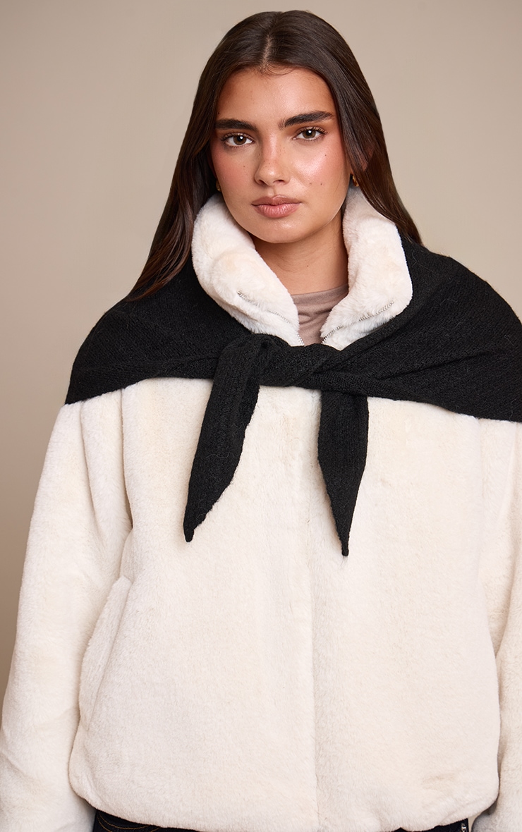 Black Knit Shawl image 1