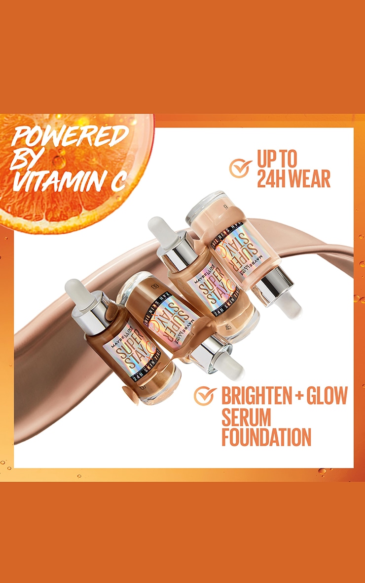 Maybelline Super Stay up to 24H Skin Tint Foundation + Vitamin C* - Shade 23 image 2