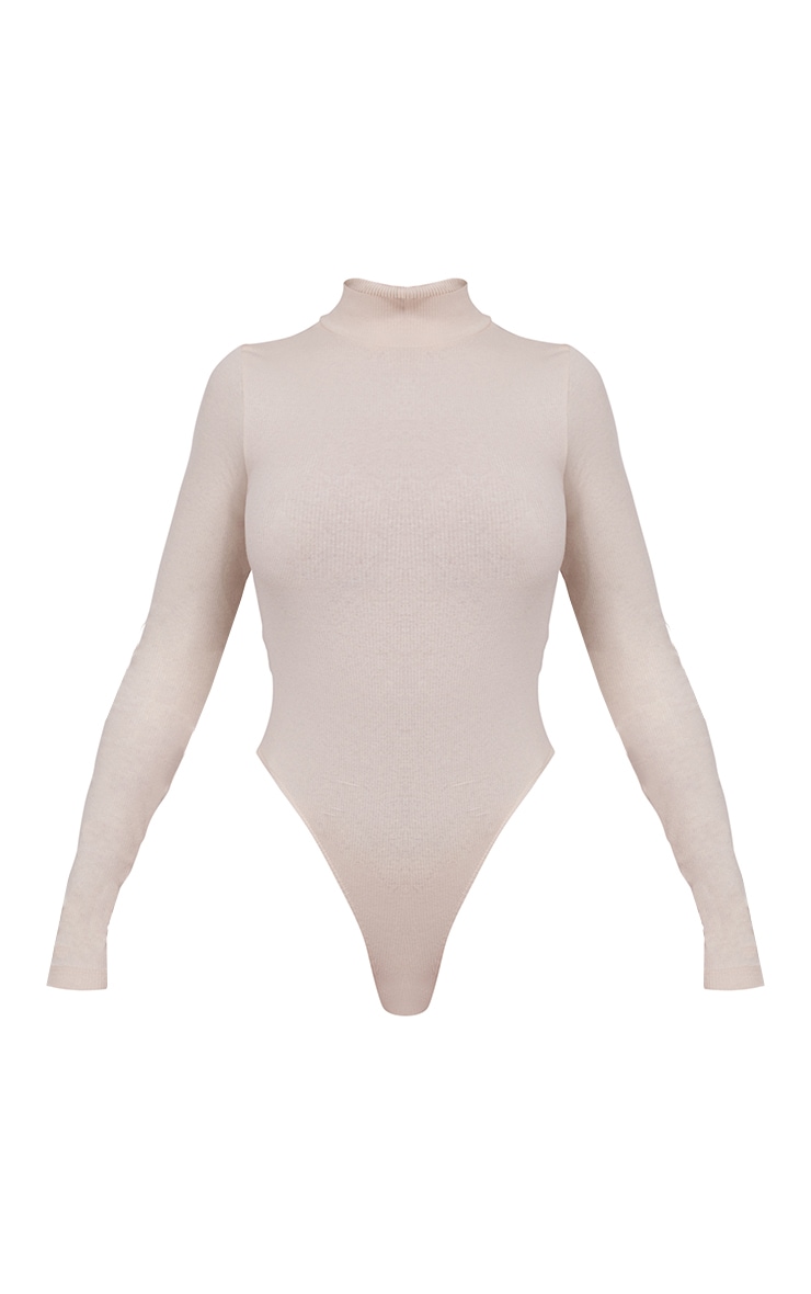 Stone Rib High Neck Long Sleeve Bodysuit image 5