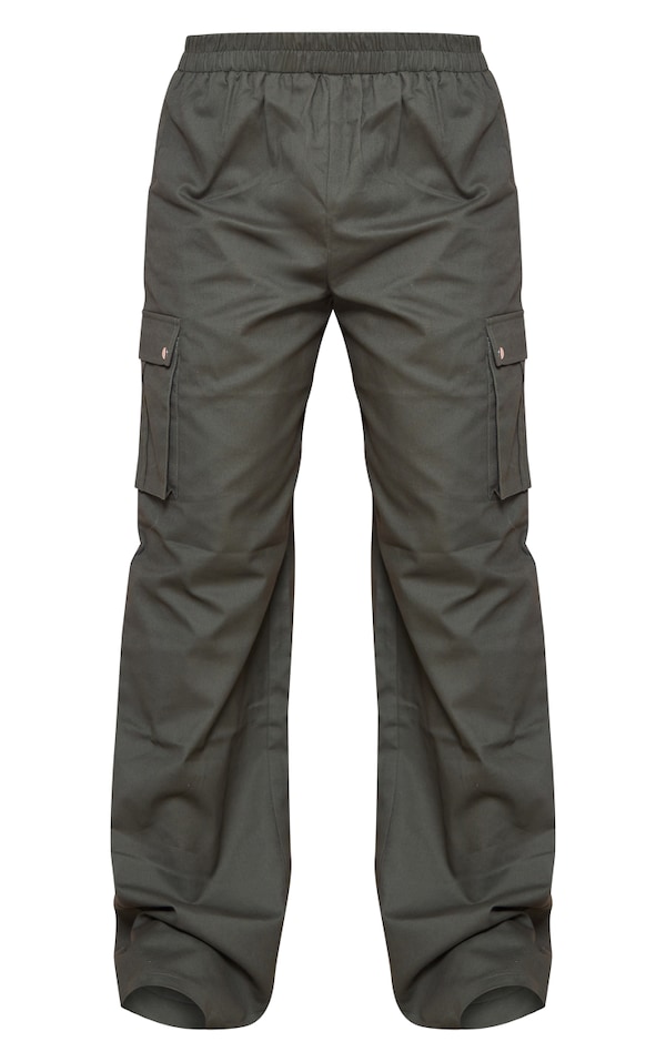 Forest Green Wide Leg High Waisted Cargo Pants PrettyLittleThing USA