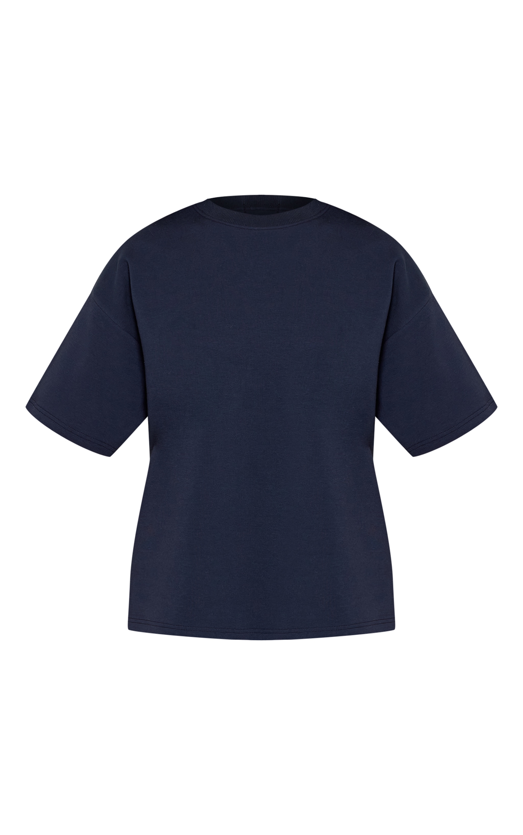 Petite Navy Boxy Oversized T-Shirt  image 5