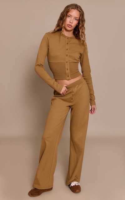 Taupe Super Soft Wide Leg Pants