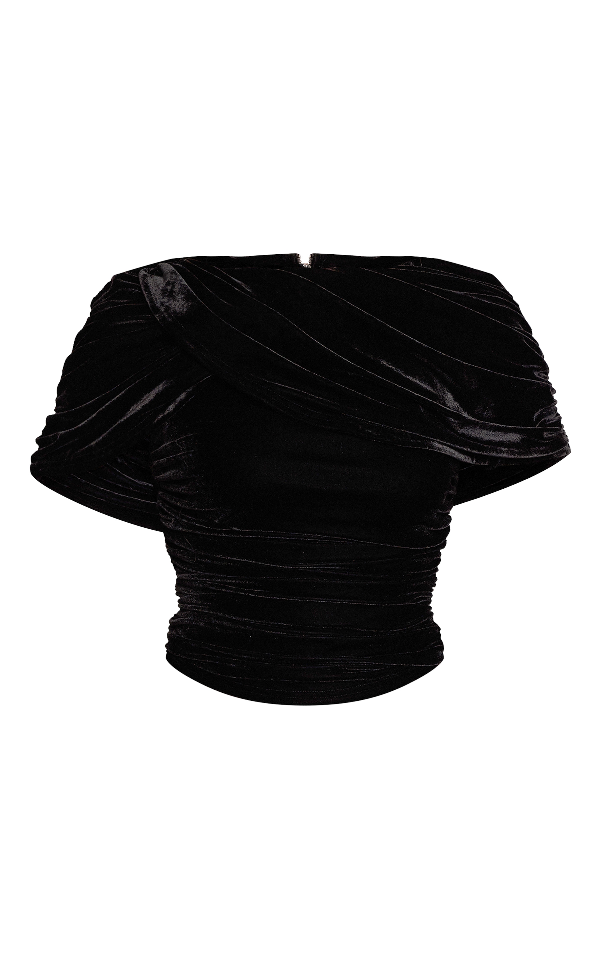Black Velvet Drape Top  image 5