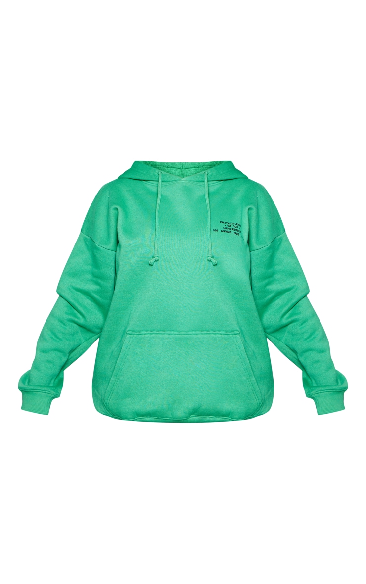 PRETTYLITTLETHING Hoodie vert vif à slogan 2012 image 4