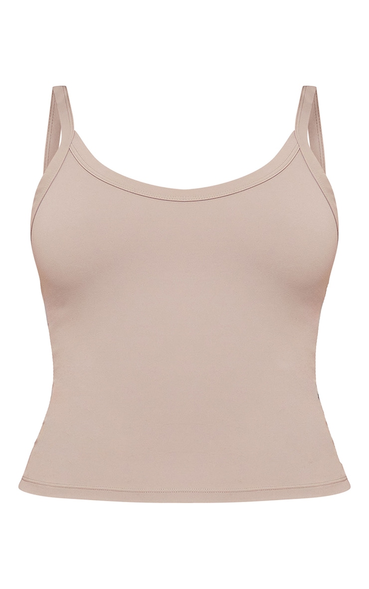 Deep Taupe Ultimate Sculpt Strappy Gym Vest image 5