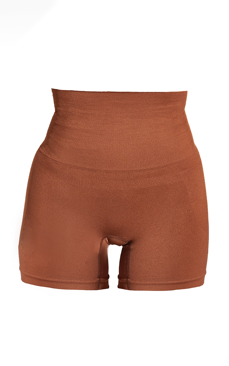 Brown Shapewear High Waist Control Short PrettyLittleThing CA