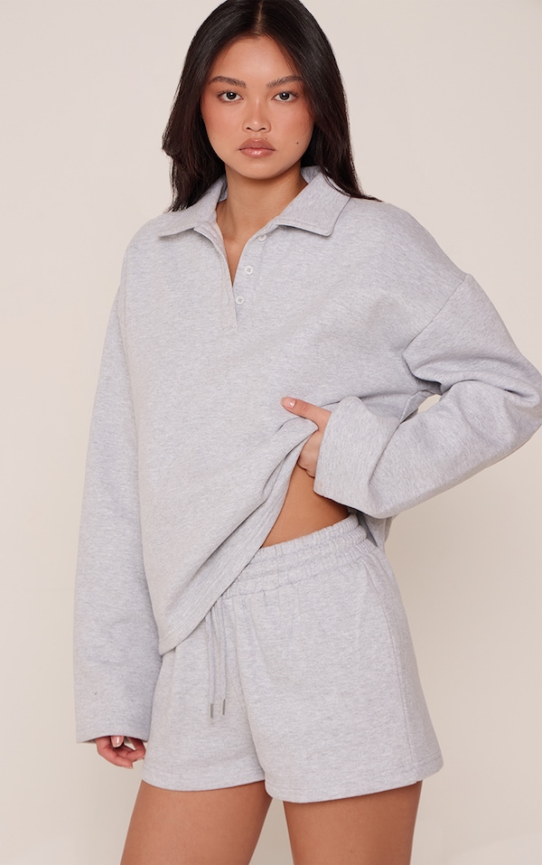 Grey Marl Lightweight Sweat Shorts