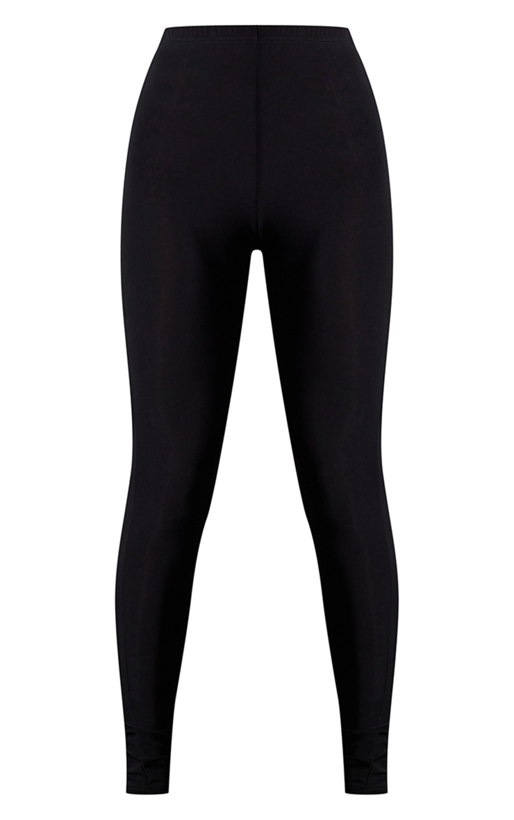Legging skinny moulant noir à taille haute image 5