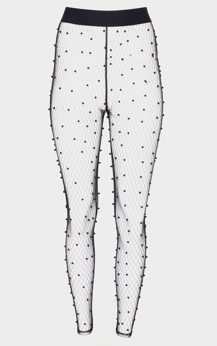 black mesh trousers pretty little thing