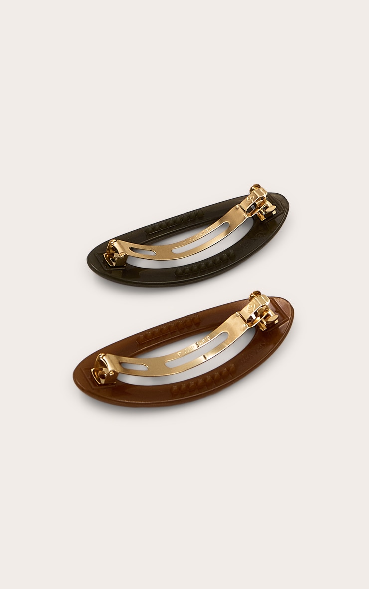Resin Oval Hair Clip Multi-Pack image 3
