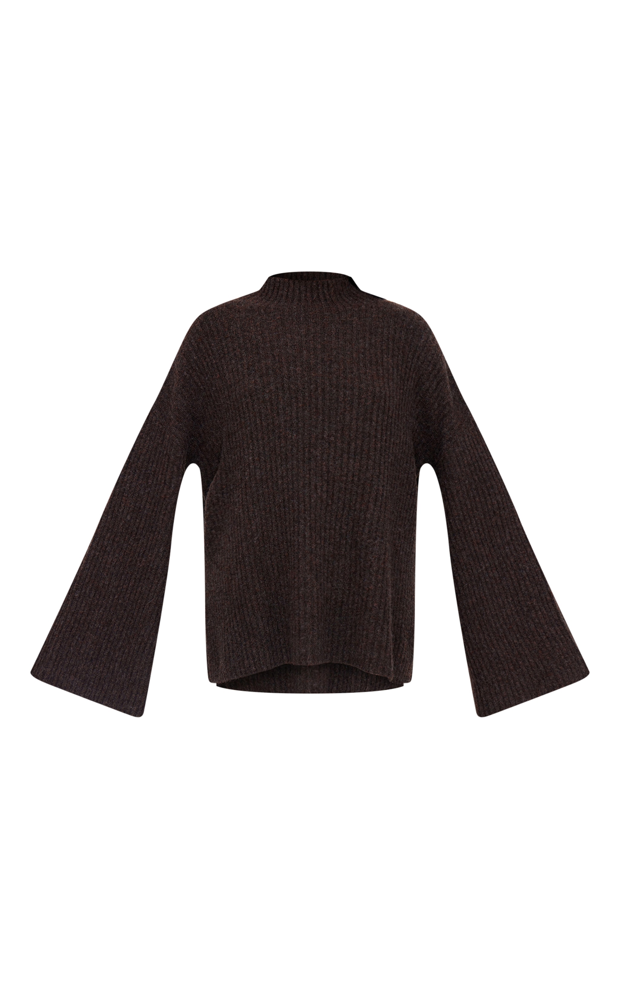 Tall Chocolate Luxe Rib Knit Oversized Sweater image 5