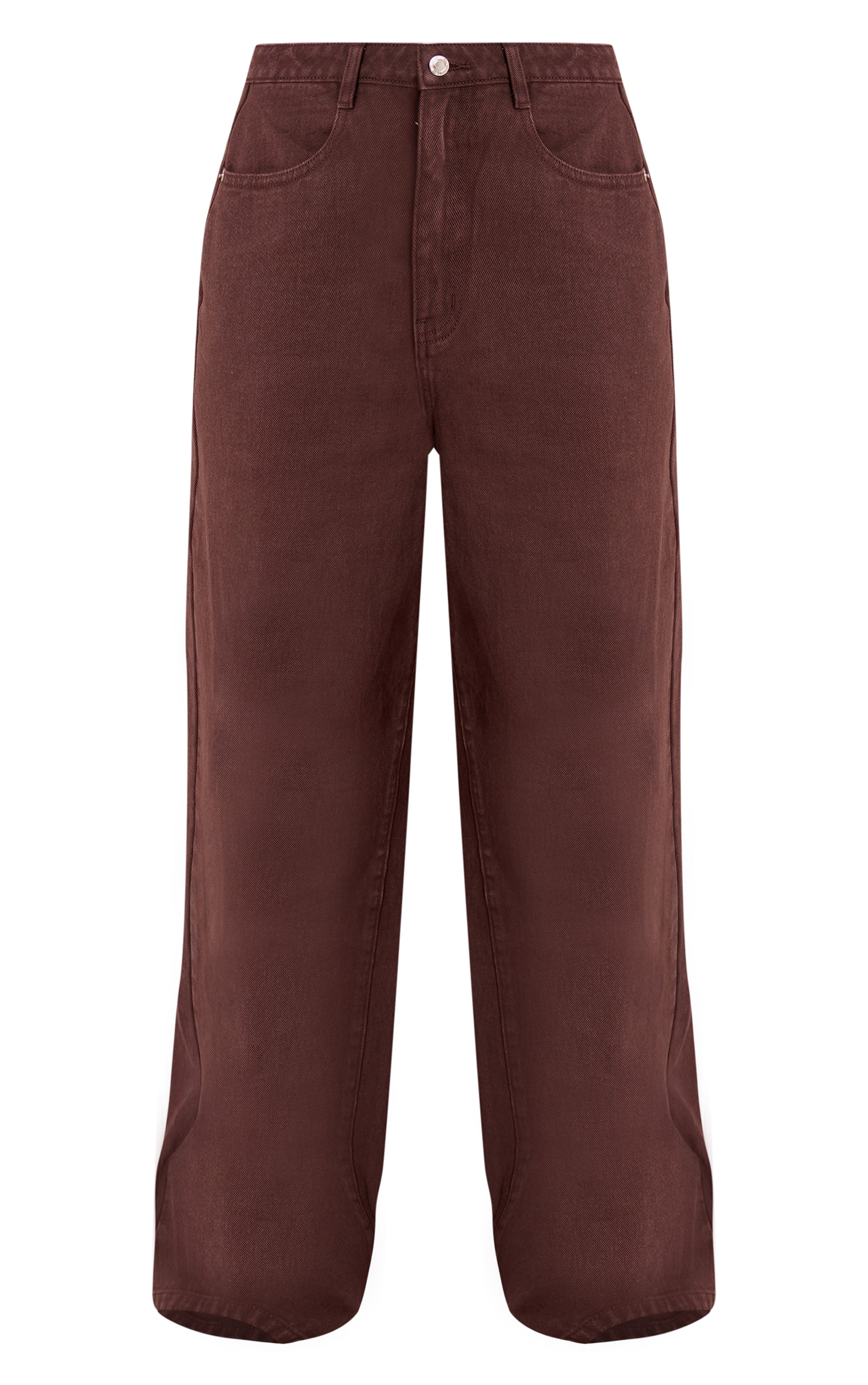 Tall Chocolate High Waisted Wide Leg Jeans image 5
