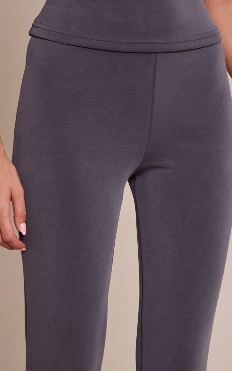 Charcoal Premium Soft Touch Skinny Flare Pant image 4