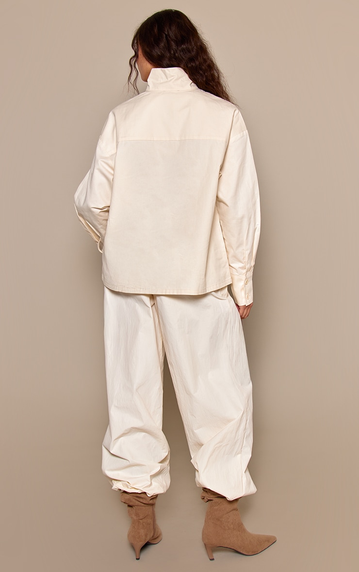Cream Parachute Balloon Cargo Pants  image 3