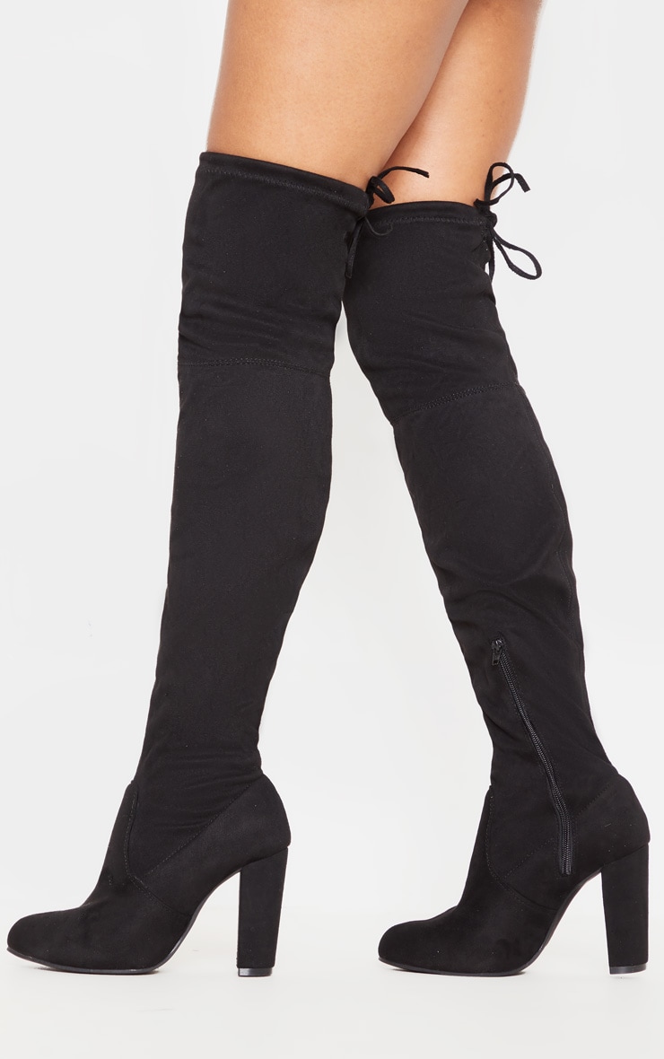 black suede booties no heel