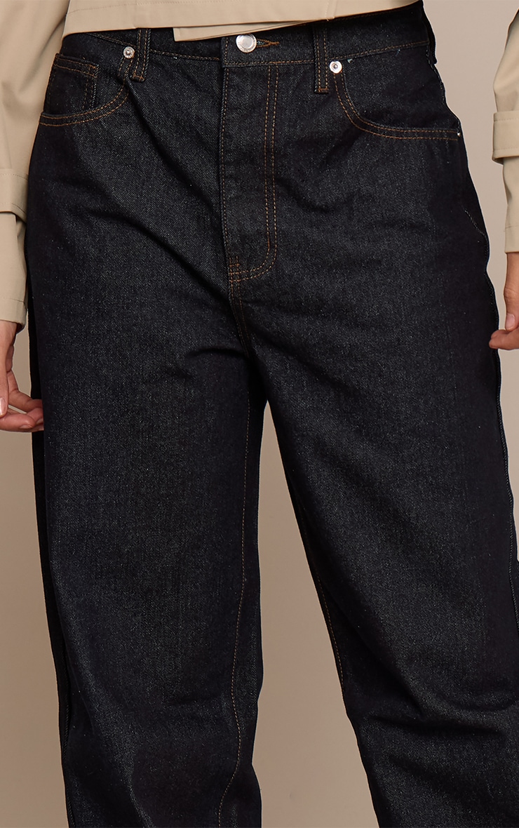 Tall Dark Indigo High Waist Boyfriend Jeans image 4