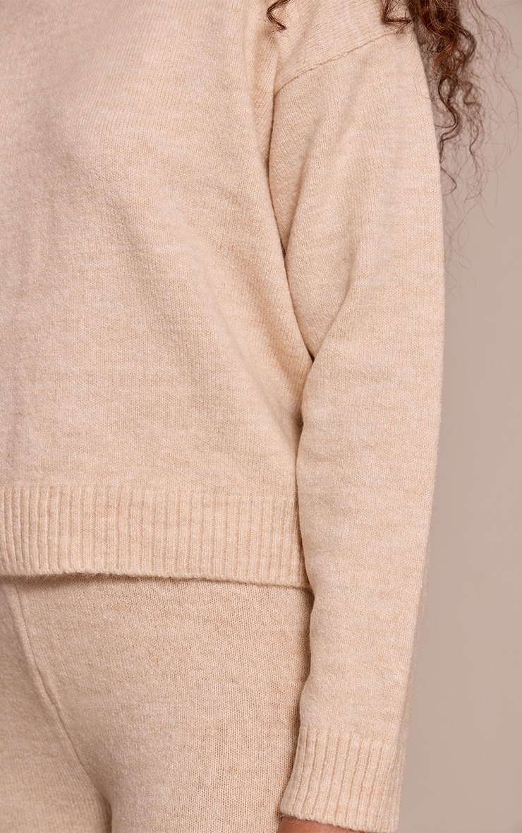 Tall Stone Oversized Knitted Hoodie image 4