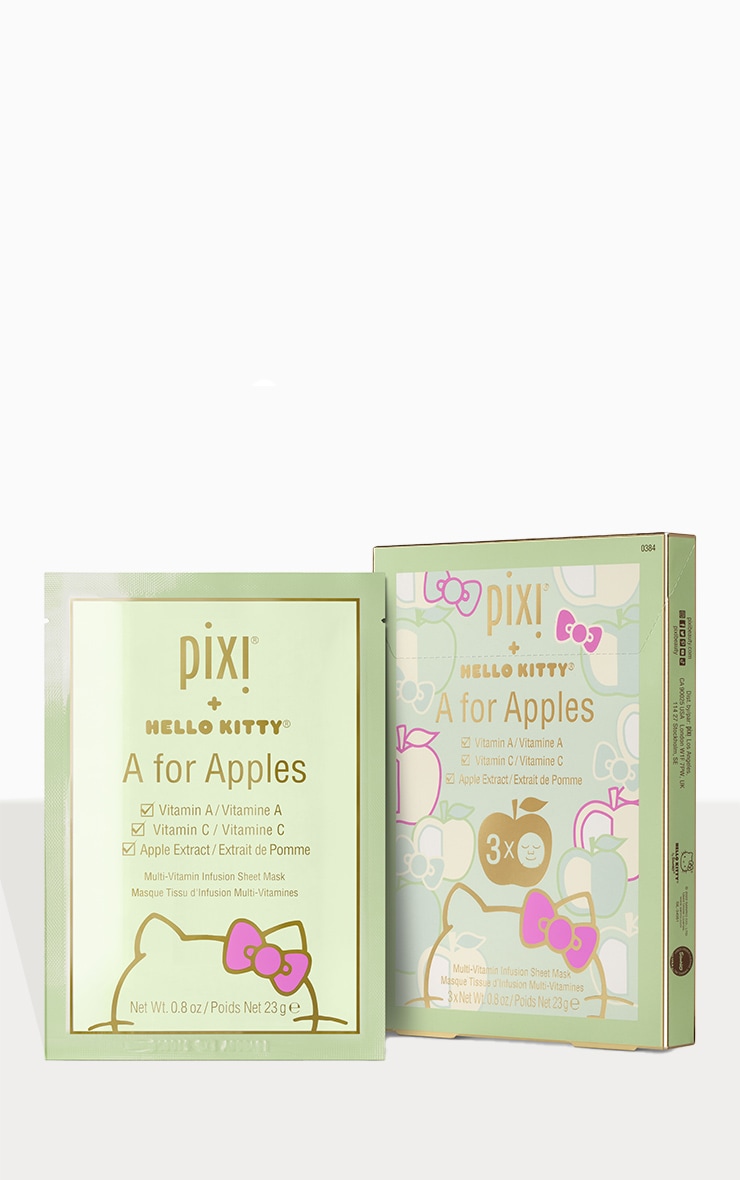 Pixi + Hello Kitty A is for Apple Sheet Mask 3 Pack image 4