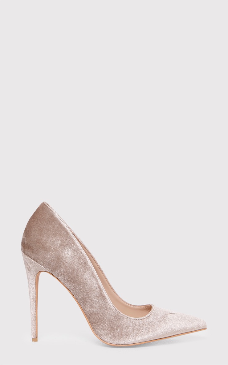 taupe pointed heels