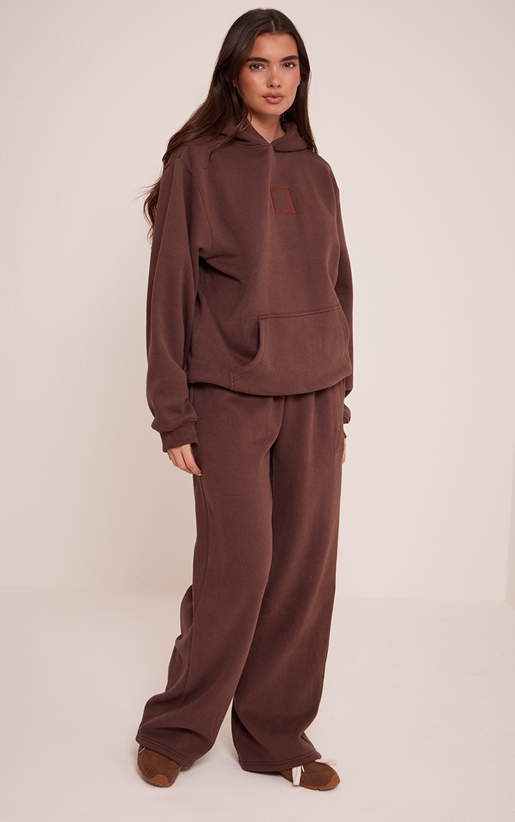 Chocolate PLT Badge Cotton Fleece Pullover Hoodie image 3