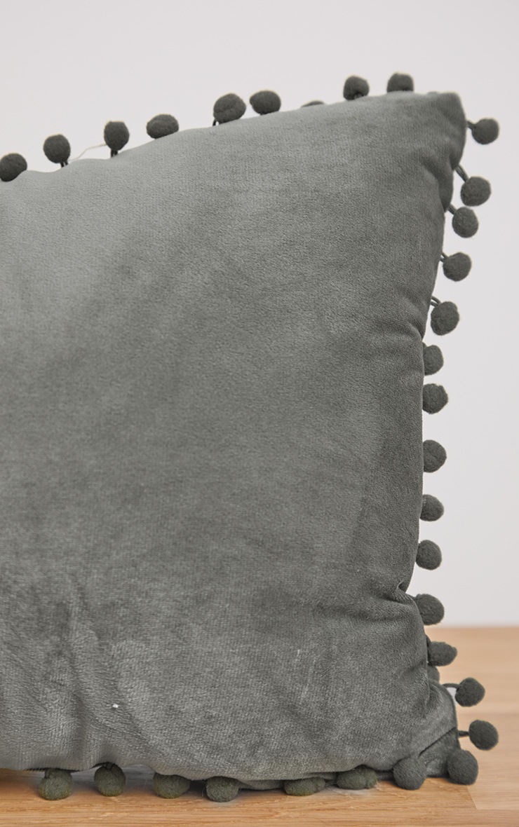 charcoal rectangle cushion