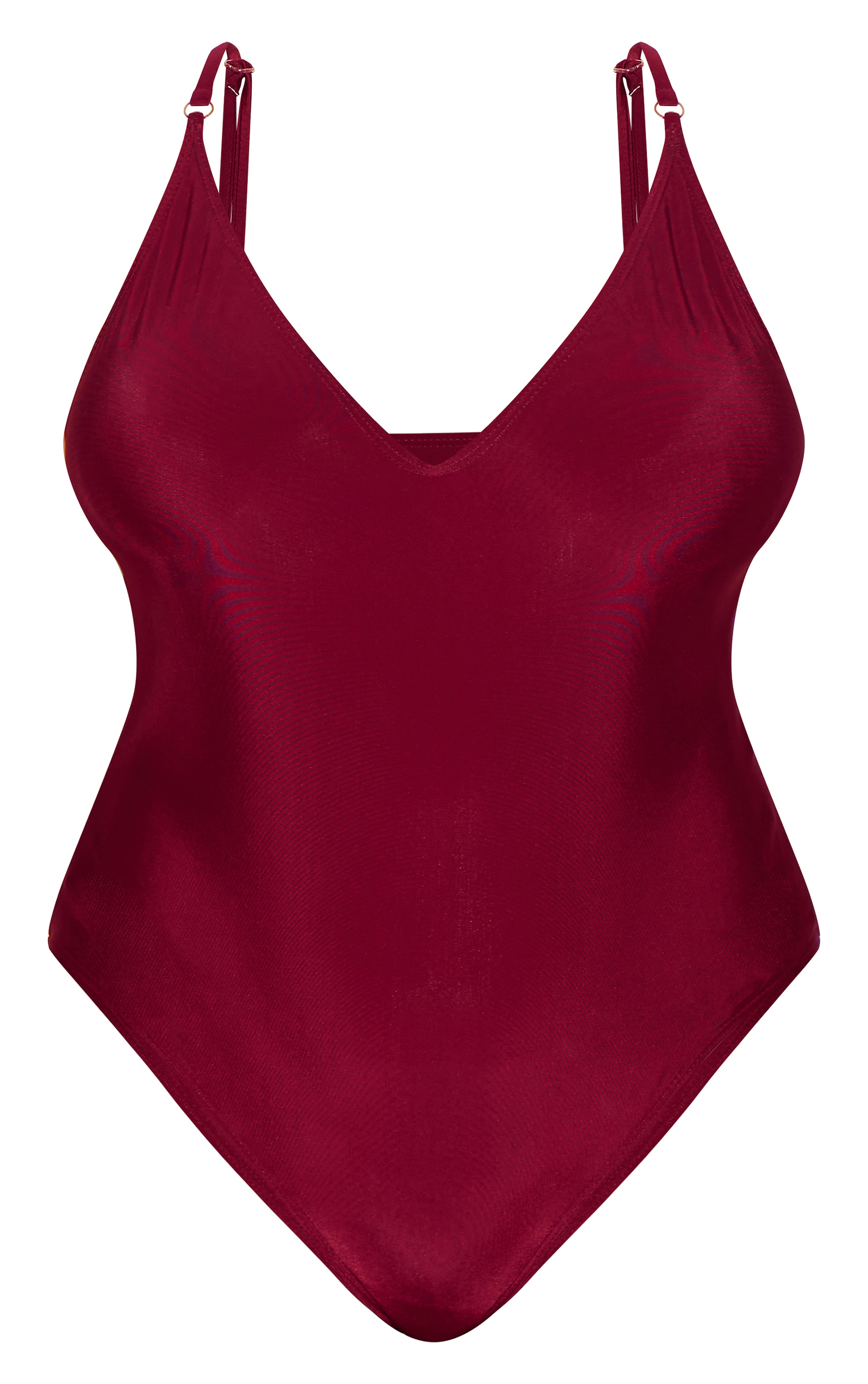 Plus Berry Basic Low Scoop Swimsuit image 1