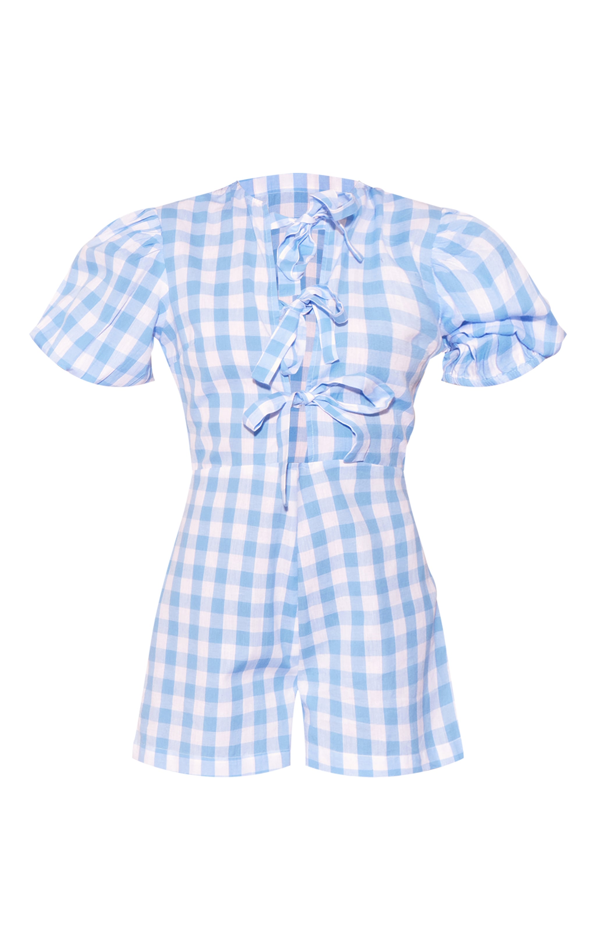 Blue gingham jumper hot sale