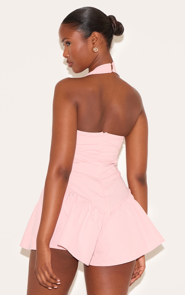 Pale Rose Square Neck Drop Waist Floaty Romper image 2