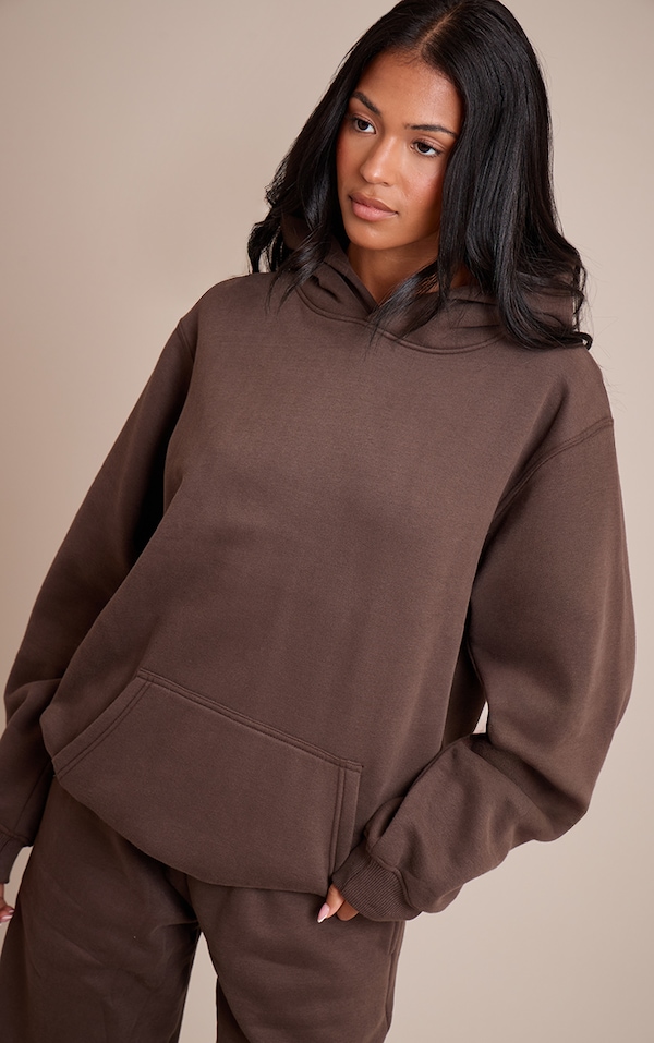 Tall Espresso Oversized Pull Over Hoodie
