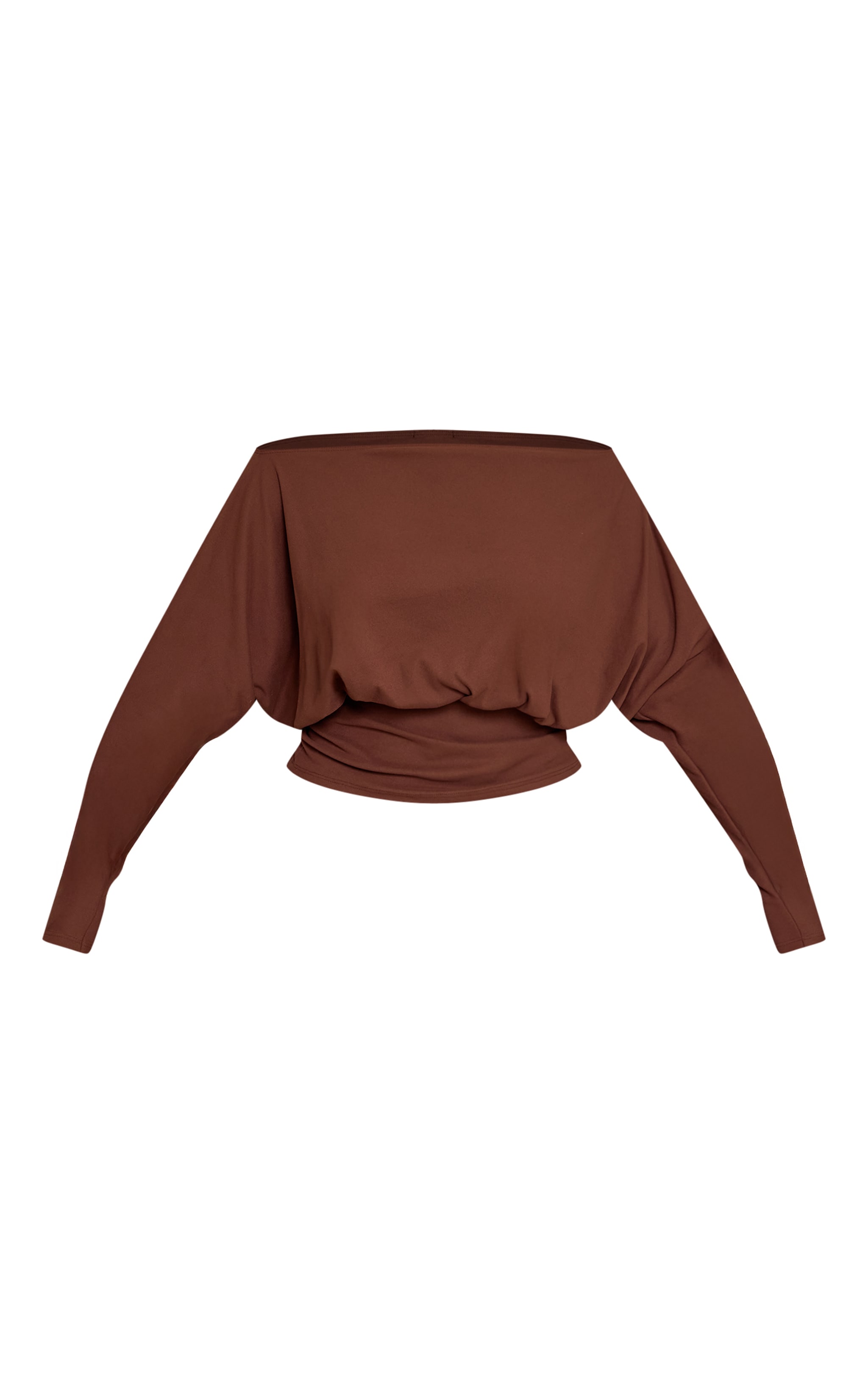 Shape Chocolate Soft Touch Ruched Bust Detail Top image 5