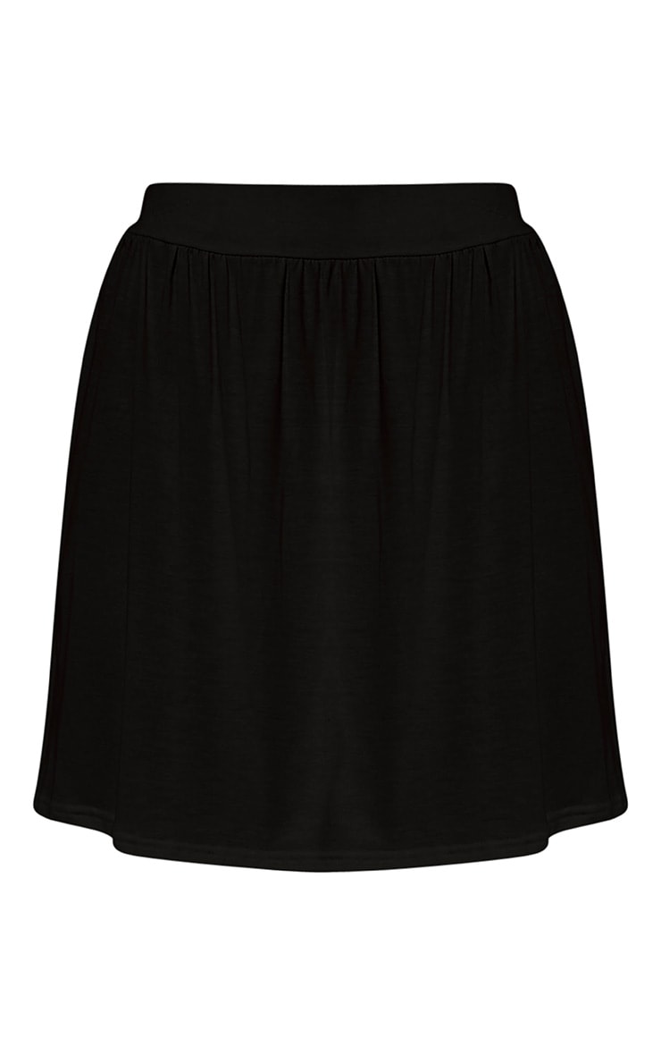 Black jersey mini skirt new look clearance