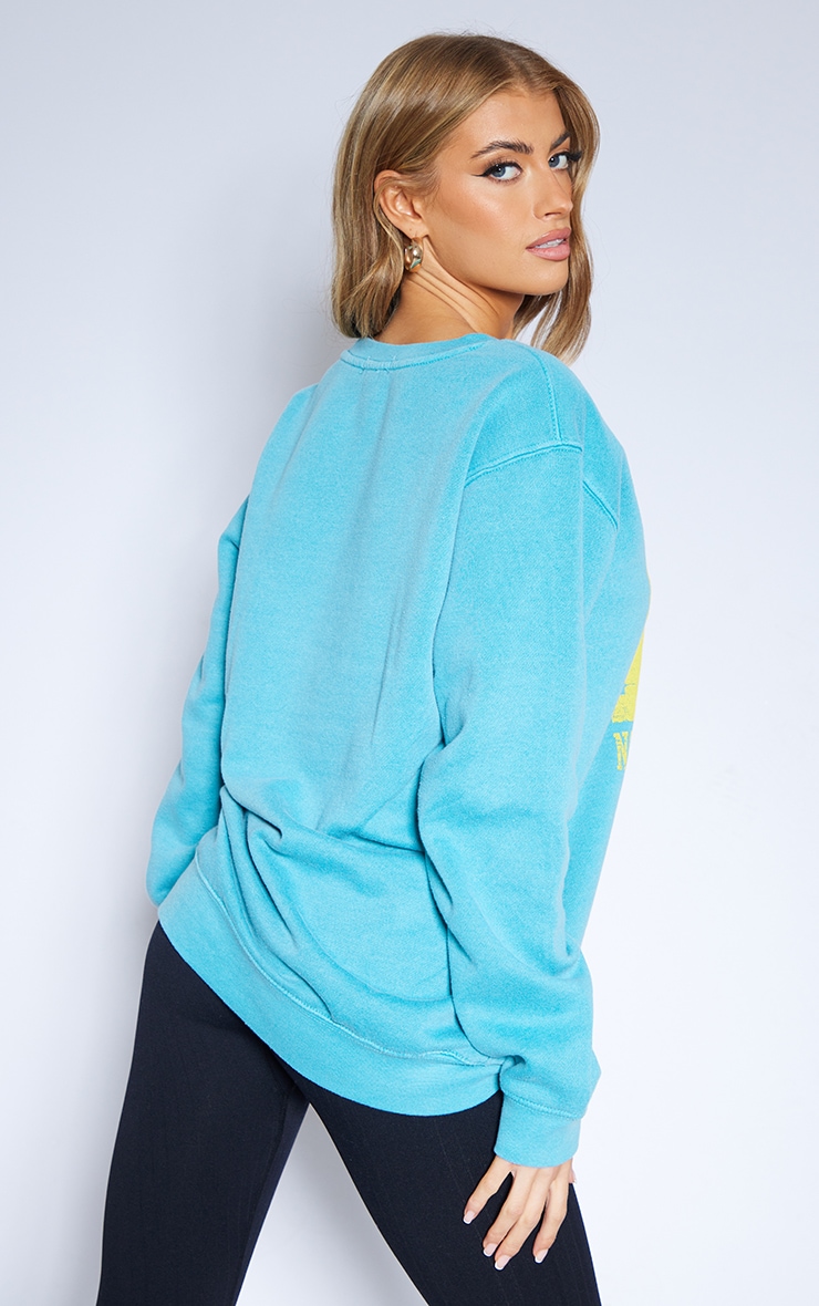 Teal Northern University Washed Sweatshirt image 2