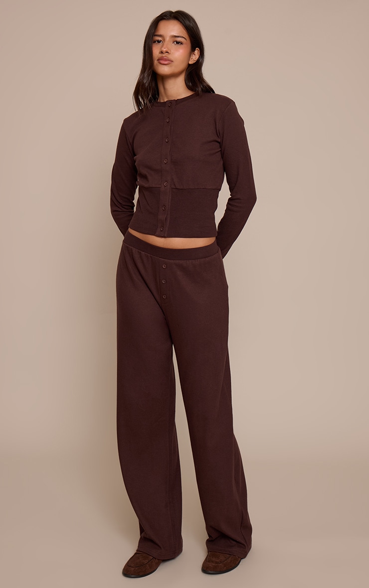 Tall Chocolate Wide Leg Pants image 1
