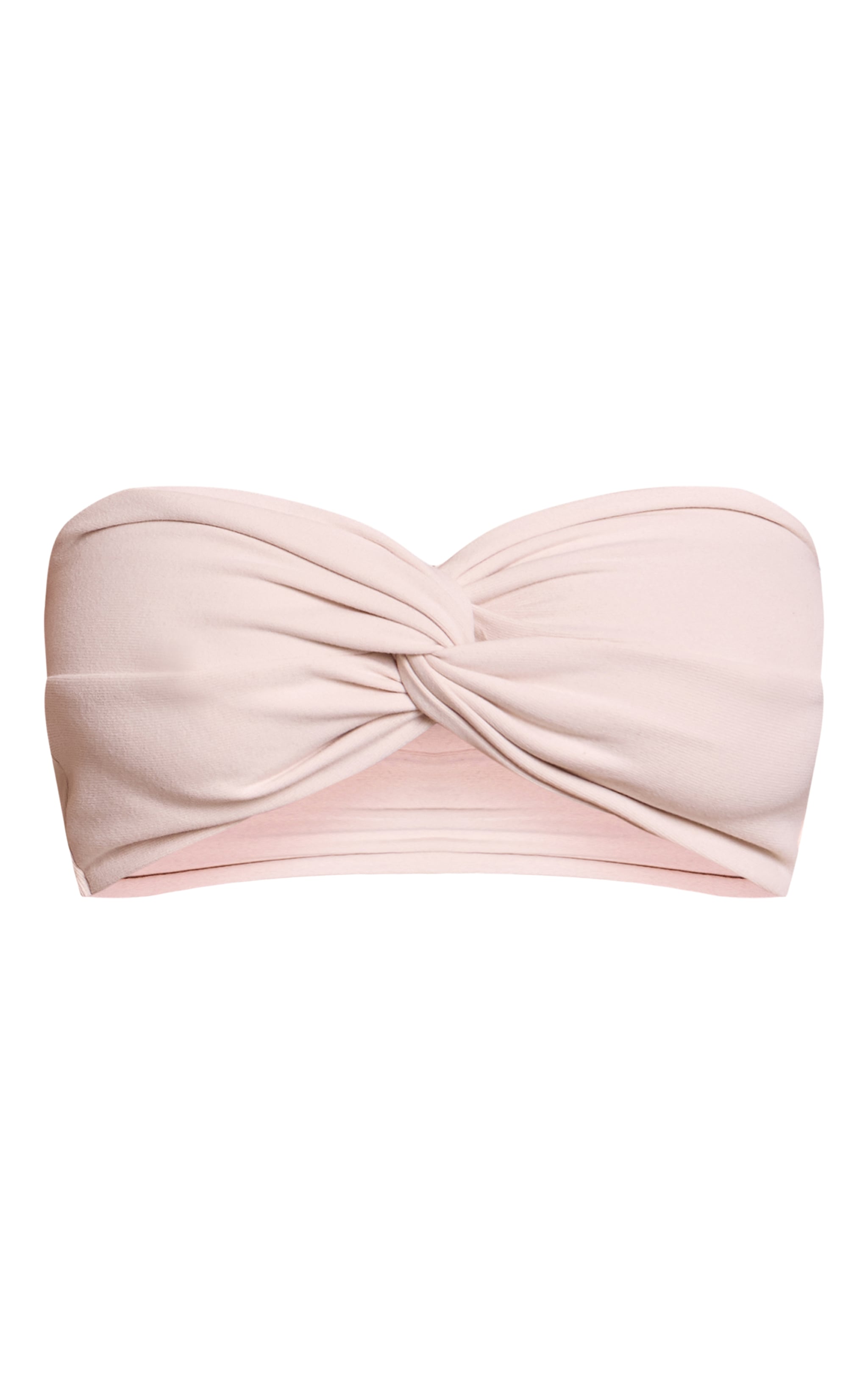 Petite Top bustier très doux écru torsadé devant image 5