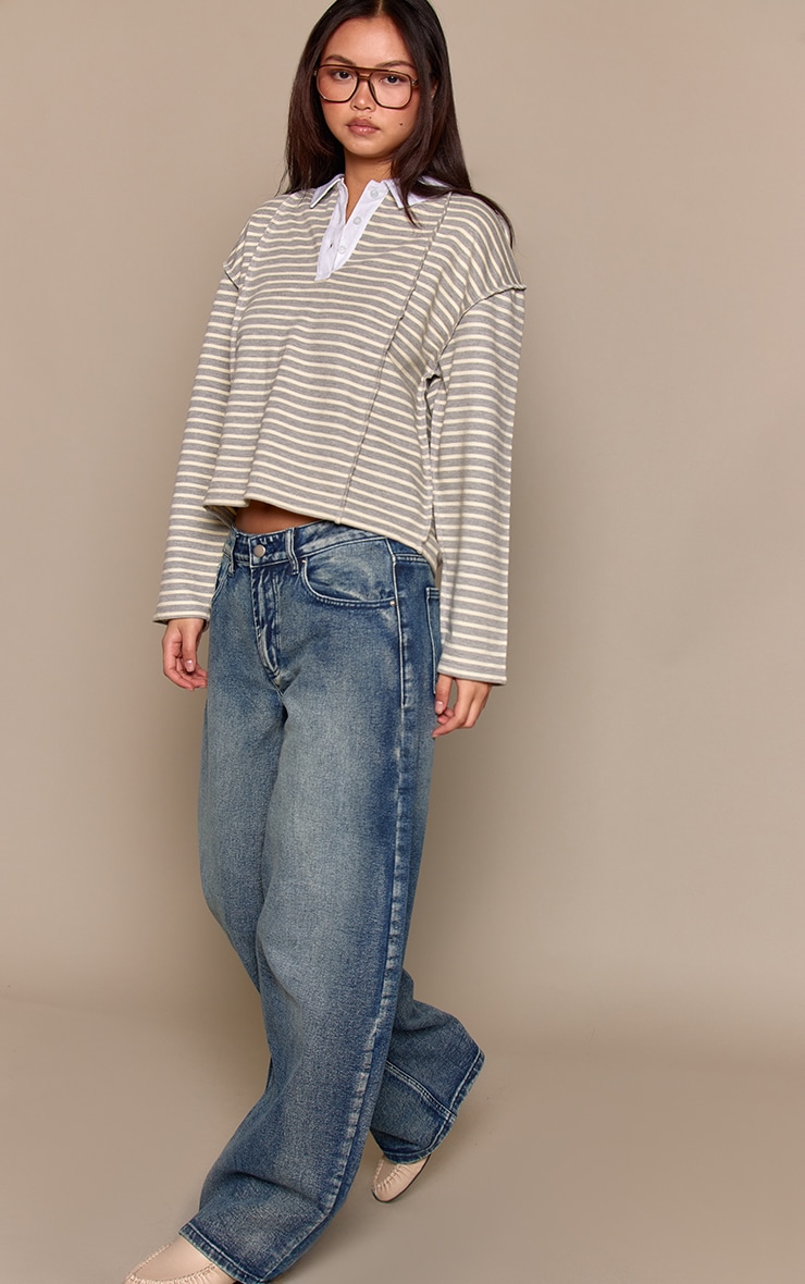 Vintage Low Rise Barrel Jeans image 2