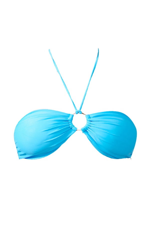 Bright Blue O Ring Halterneck Bikini Top PrettyLittleThing USA