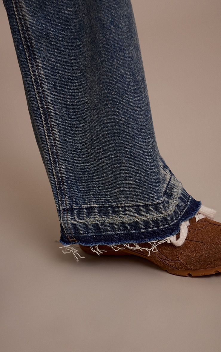Vintage Released Hem Straight Leg Jeans image 4