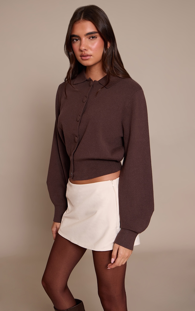 Cream Woven Skort image 2