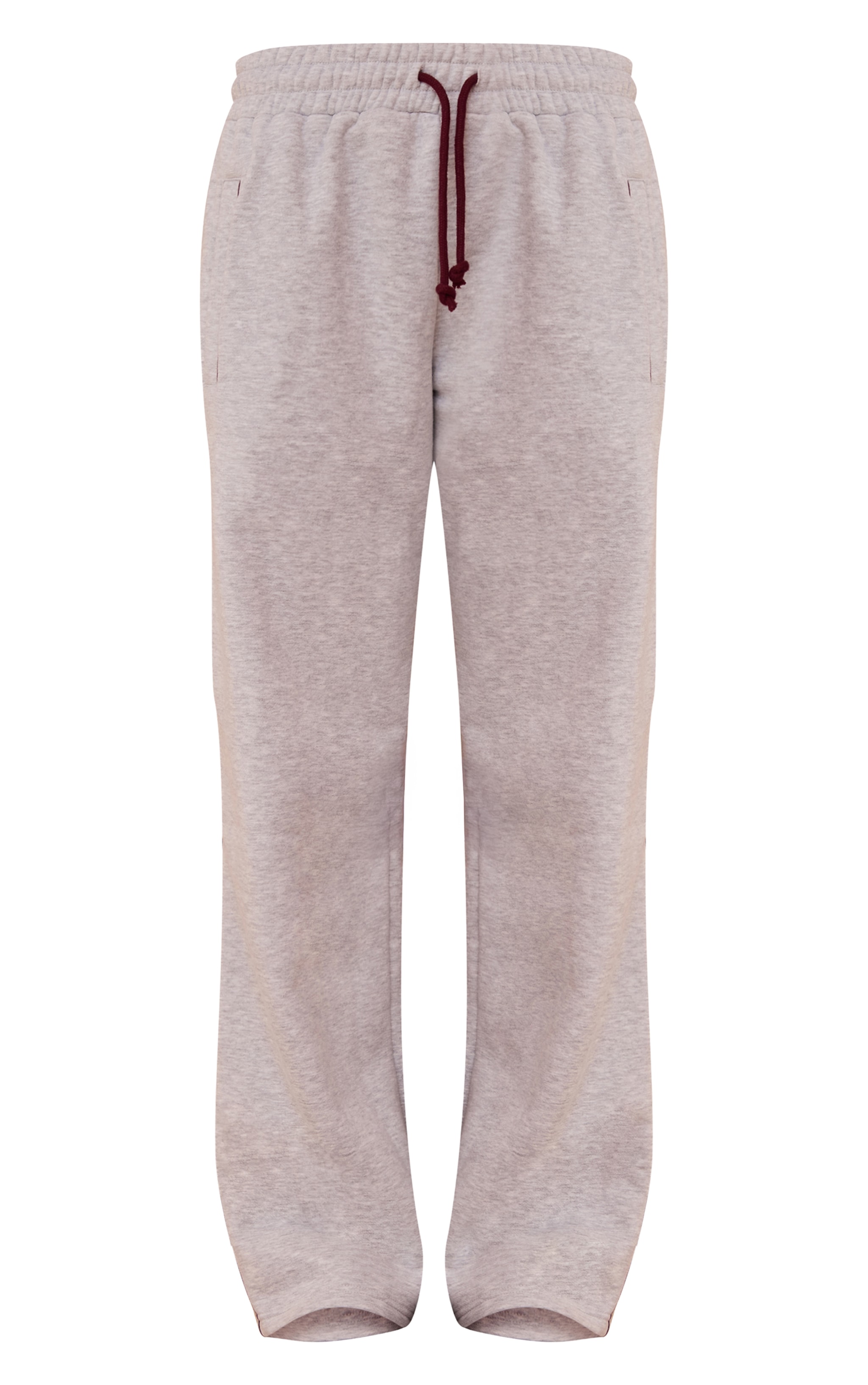 Ash Grey Contrast Seam Drawcord Straight Leg Sweatpant image 5