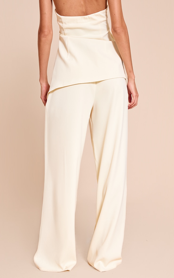 Butter Cream Woven Tailored Straight Leg Pant image 3