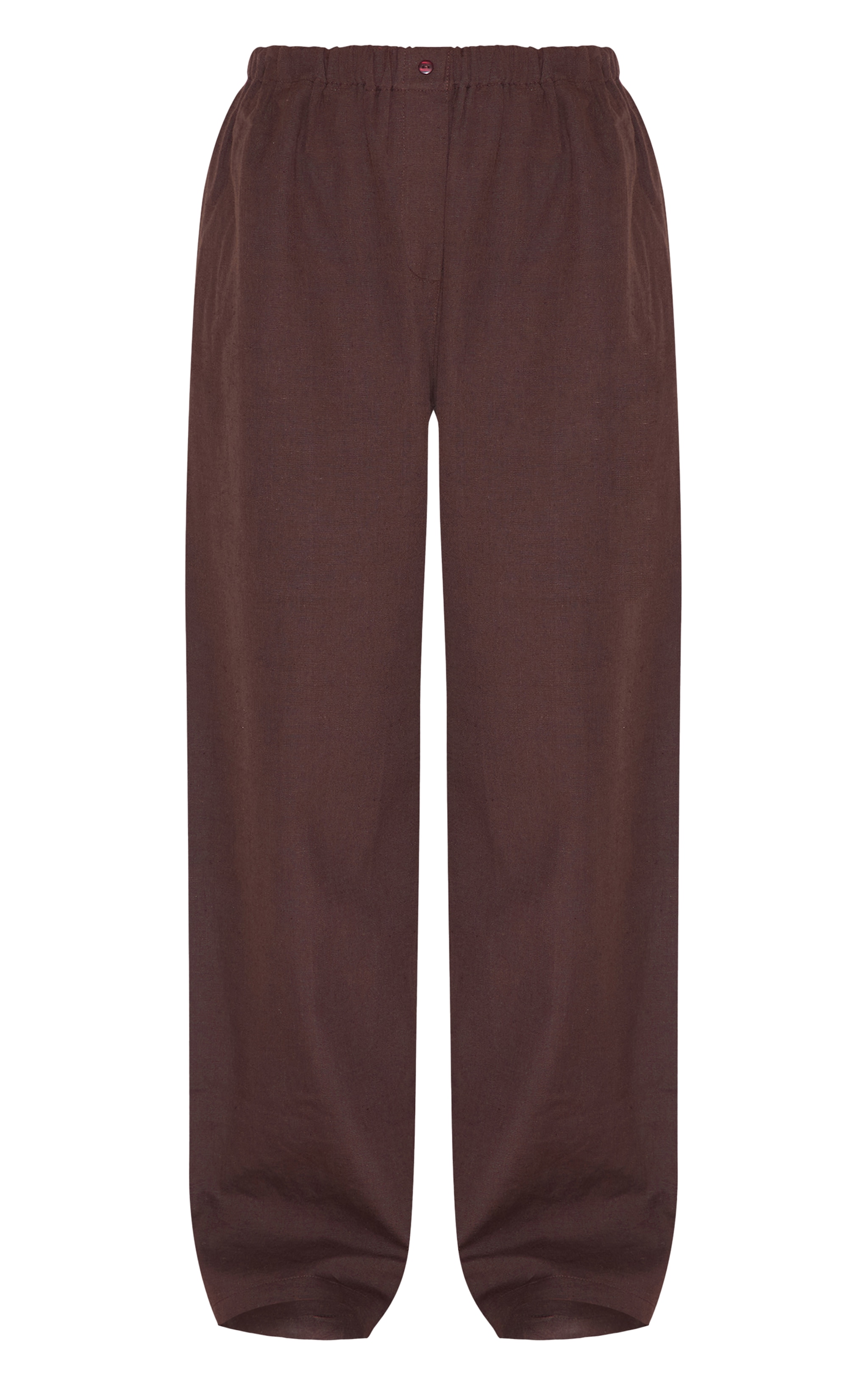 Pantalon souple marron foncé image 5