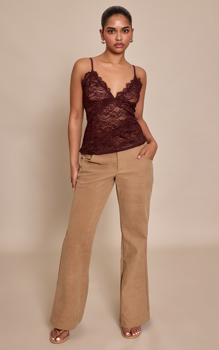 Petite Chocolate Lace Flowy Cami  image 3