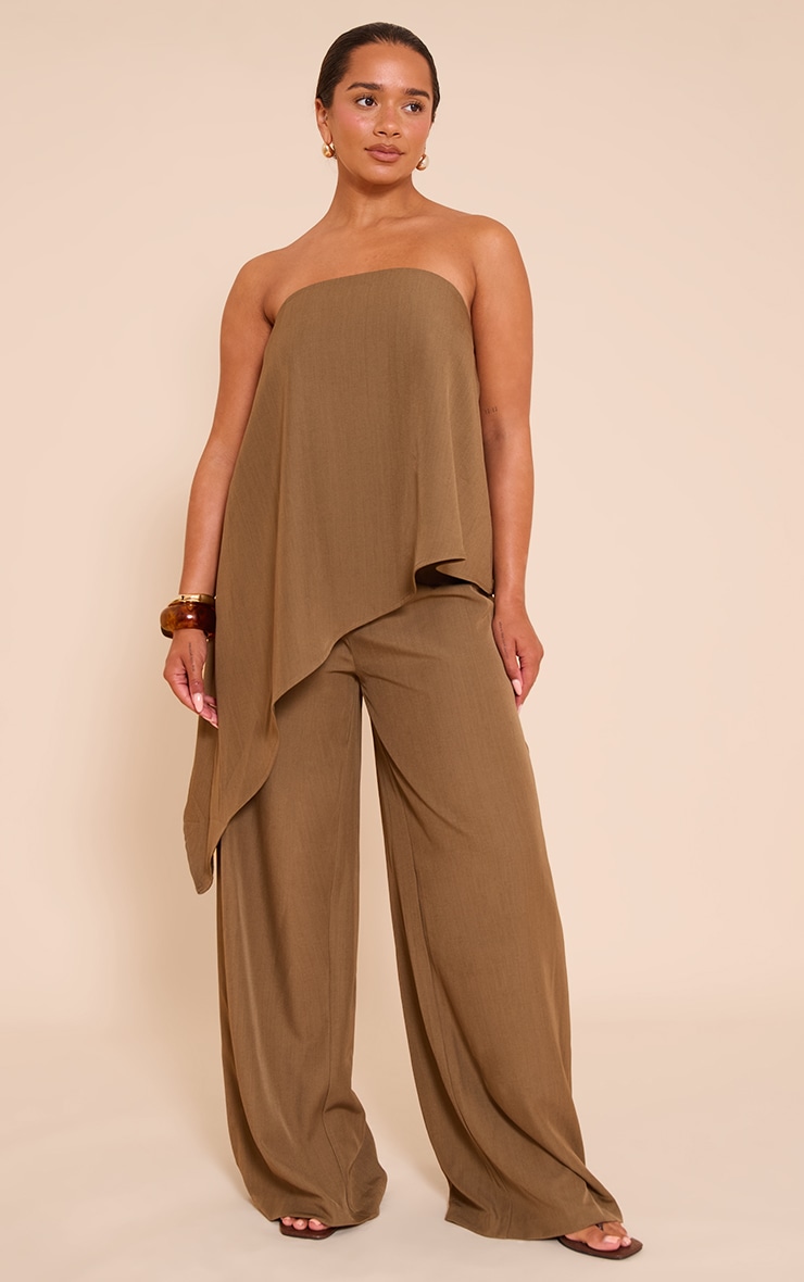 Shape Mocha Tailored Bandeu Waterfall Top image 3