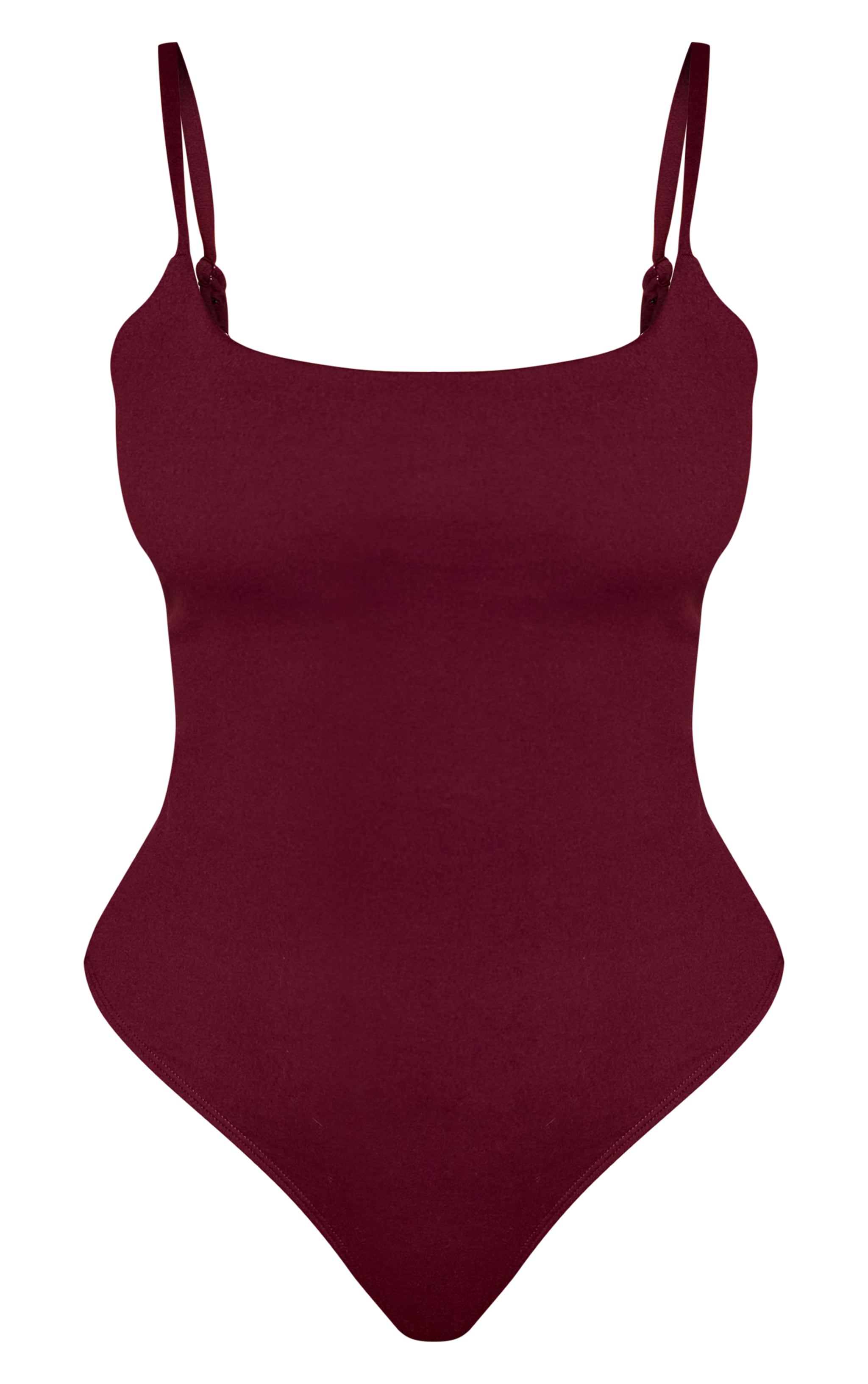 Shape Burgundy Sculpt Built In Bra Strappy Bodysuit image 5