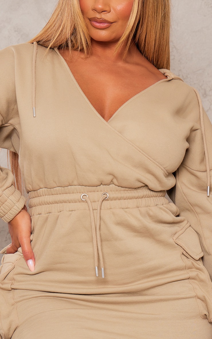 Shape Robe pull en sweat gris pierre oversize délavée image 4