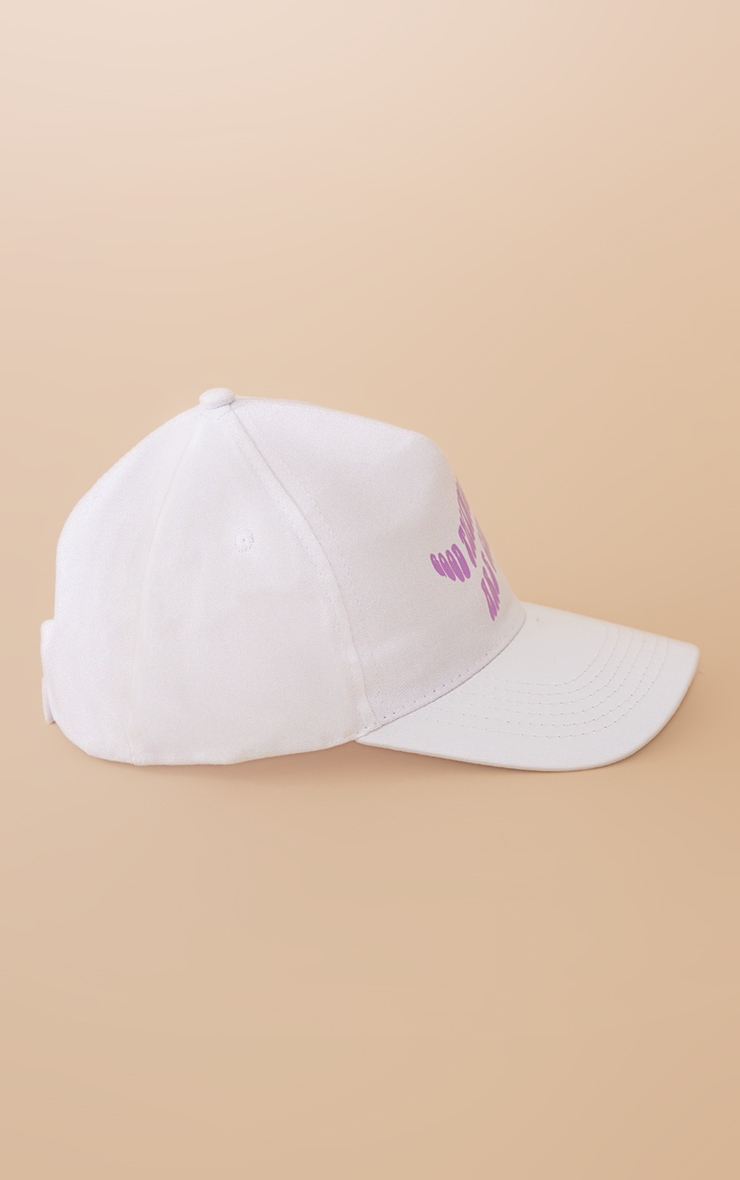 Casquette lilas à slogan Good Things Are Coming image 3