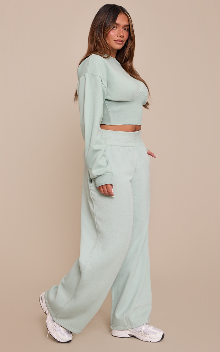 Shape Mint Green Cinched Waist Jogger image 2